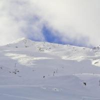 Vue sur les pistes