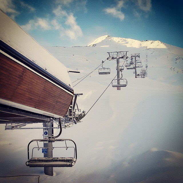 vue sur les pistes