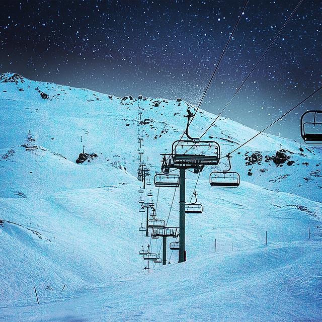 vue sur les pistes