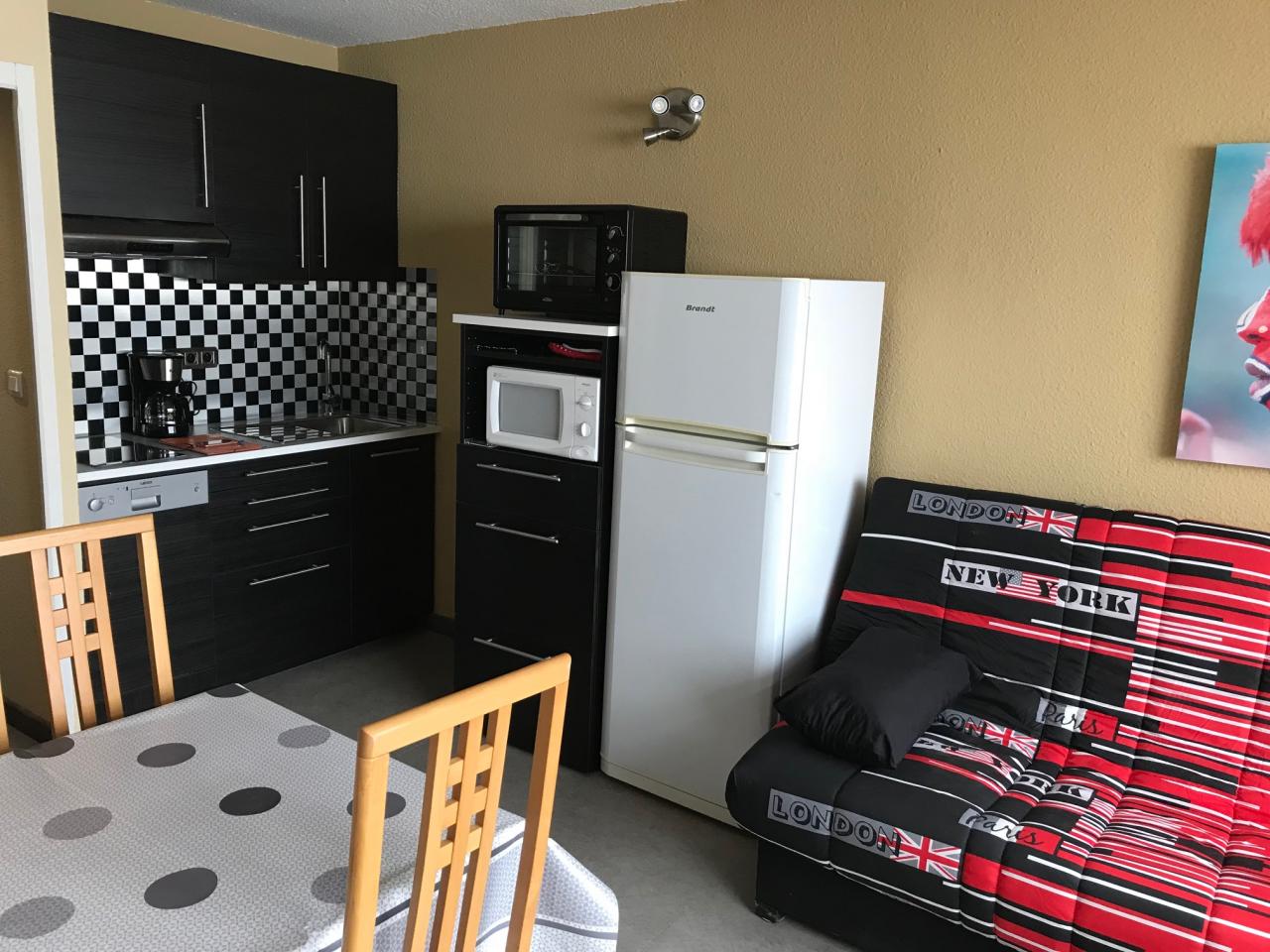 la pièce de vie de l'appartement 6 places