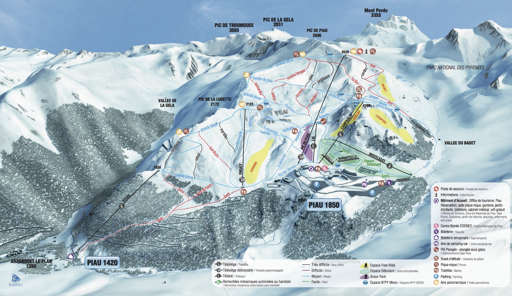 Plan des pistes